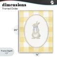 thumbnail image 4 of Stupell Industries Farmhouse Little Bunny on Yellow Gingham White Framed Giclee Art, 16 x 20, by The Paper Curator, 4 of 8