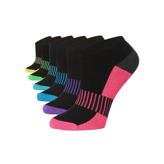 Tipi Toe Women's 6-Pairs Low Cut/No Show Athletic SPort Socks WS17-A