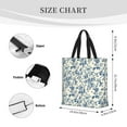 thumbnail image 3 of Easygdp Vintage Blue Floral Bolsa Tote para Mujer, Bolso de Hombro para Trabajo, Playa, Viajes, Compras y Supermercado, 3 of 7