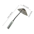 thumbnail image 2 of BESTYASH Handheld Plow De Hierro Plateado Con Mango Ergonómico Para Jardinería, 2 of 7