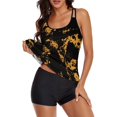 thumbnail image 3 of Two Piece Swimsuits For Women Tummy Control Tankini Top With Boyshorts Plus Size Tankini Swimsuits Sporty Bathing Suit, 3 of 9