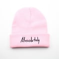 thumbnail image 2 of Prolriy Beanies Hats Men Hat Unisex Keep Hats Wool Warm Winter Fashion Knitted Baseball Caps Hats for Men Pink, 2 of 3