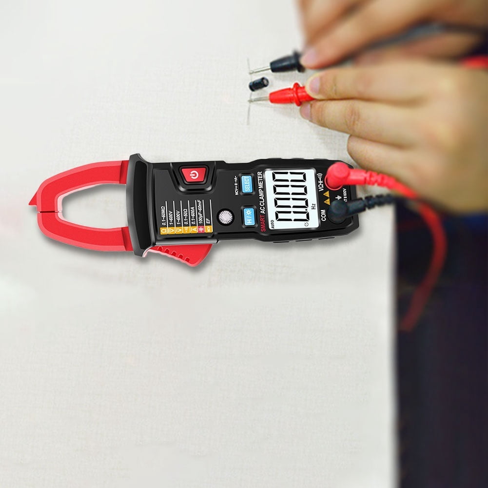 Digital Multimeter Capacitance Ohm Diode Tester 1999 Counts Clamp Meter Current Voltage Tester NCV ,High&Low Sensitivity