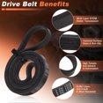 thumbnail image 4 of Correa de Transmisión Serpentina Unique Bargains K040539/DA8E6C301BA/DA8E6C301EA para Ford Edge 2016-2018 L4 2.0L para Ford Escape 2013-2020 L4 2.0L Correa de 4 Costillas, 4 of 7
