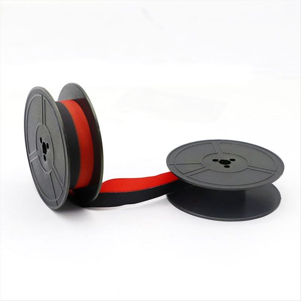 1 Piezas GR1 Cinta de Máquina de Escribir Reemplazo de Cinta de Máquina de Escribir de Doble Carrete para la Mayoría de las Cintas de Escritura (Negro y Rojo)