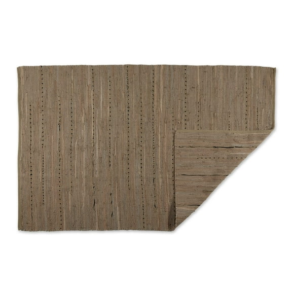DII Chindi Home Collection Handwoven Multicolor Area Rag Rug, 4x6', Stone