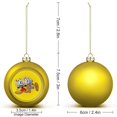 thumbnail image 2 of Cuphead Mugman Christmas Balls Sparkling Christmas Tree Hanging Ornaments Party Home Decor Xmas Christmas Gifts, 2 of 7