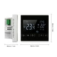 thumbnail image 4 of Termostato programable para el hogar Clear Comfort Termostato de calor con pantalla táctil inteligente Pantalla fácil de leer, 4 of 9