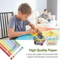 thumbnail image 3 of CUITING 540/560 Pcs Bande de Papier Pliable Étoile Chanceuse Origami Bestxpc Rubans G8Q5, 3 of 9