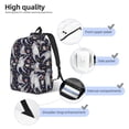 thumbnail image 3 of Easygdp Sloths Dancing Mochila de Lona Resistente para Laptop, Compatible con Laptops de 15 a 17 pulgadas, Ideal para Escuela, Trabajo y Viajes-Medium, 3 of 5
