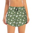thumbnail image 2 of Logiee Cute goose Print Women 2 in 1 Running Shorts,High Waisted Athletic Shorts,Gym Workout Shorts with Liner Pockets-XX-Large, 2 of 7