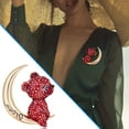 thumbnail image 3 of Iumwxz Crystal Che-rry Brooch Generous Versatile Clothing Party Dinner Party Dance Performance, 3 of 5