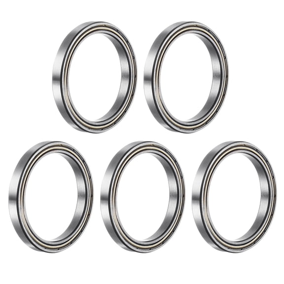 6705ZZ Deep Groove Ball Bearings, Chrome Steel Z2 Double Metal Shielded Bearing 25mm x 32mm x 4mm, 5 Pack