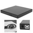 thumbnail image 4 of External Optical Drive, Great Compatibility Shockproof External Drive, For Desktop Ultrabook Laptop All-In-One Black, 4 of 8