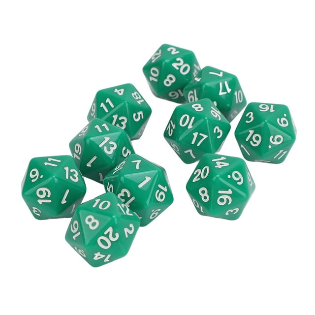 10PCS Polyhedral Set, 20 Sided for Role Playing Table Games, DND RPG Dungeon and Dragons Table Board Roll Playing Games