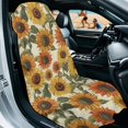 thumbnail image 3 of XYZCANDO Sunflower Pattern Washable Car Seat Towel Cover, Sweatproof Breathable Non-Slip Car Seat Protector Towel for Trucks Van SUV, 3 of 10