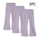thumbnail image 1 of Cowsor 3PC Girls Flare Leggings Kids Bell Bottoms High Waisted Bootcut Yoga Dance Flared Pants, 1 of 7