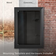VIVO Wall-Mounted EV Charger Protective Box with Safety Padlock