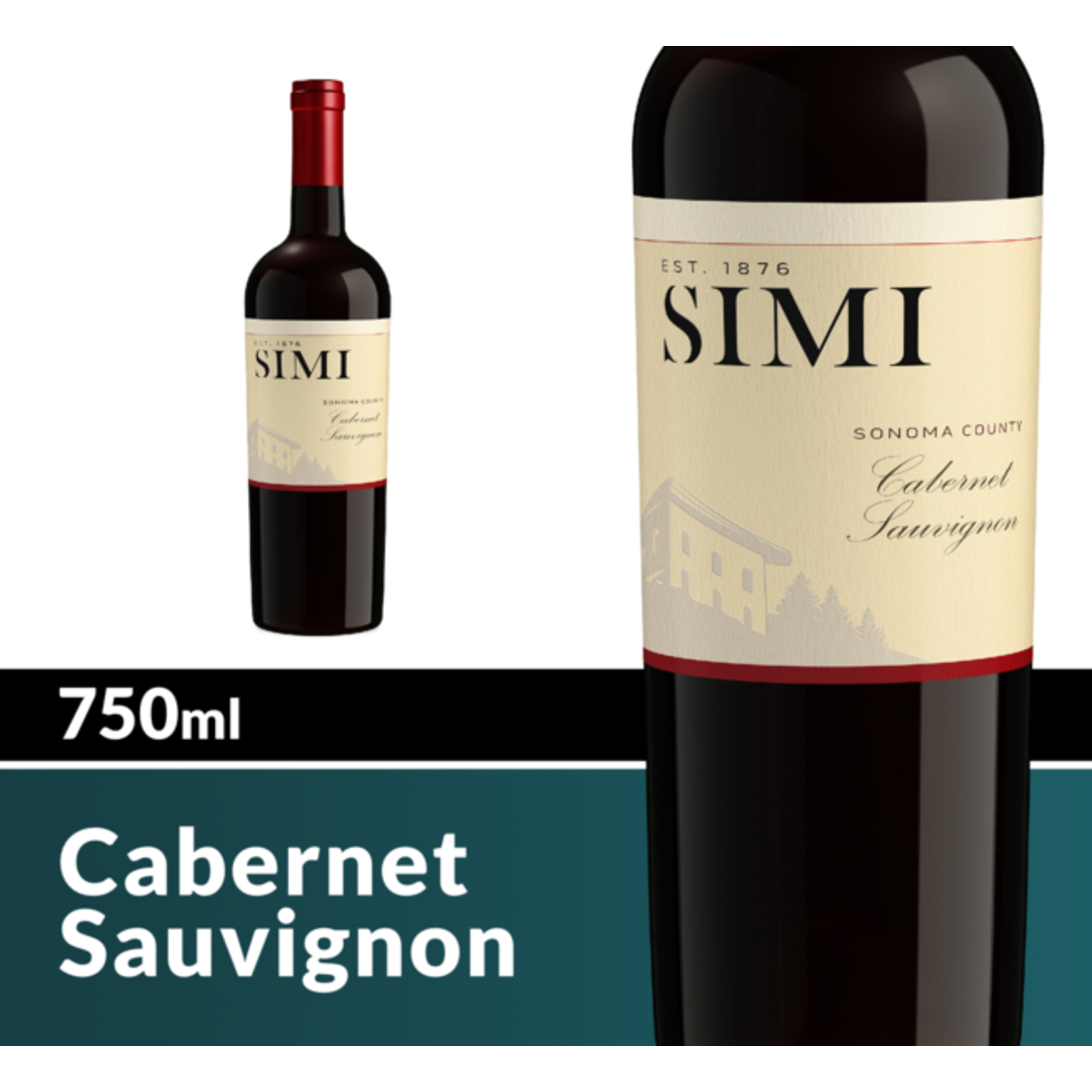 Simi Sonoma County Cabernet Sauvignon Red Wine 750 Ml Bottle Walmart Com Walmart Com