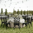 thumbnail image 3 of Flash Furniture Commercial Grade Black Solid Wood Stackable Dining Chair with Intricate Back Detail - Set of 2, 3 of 13