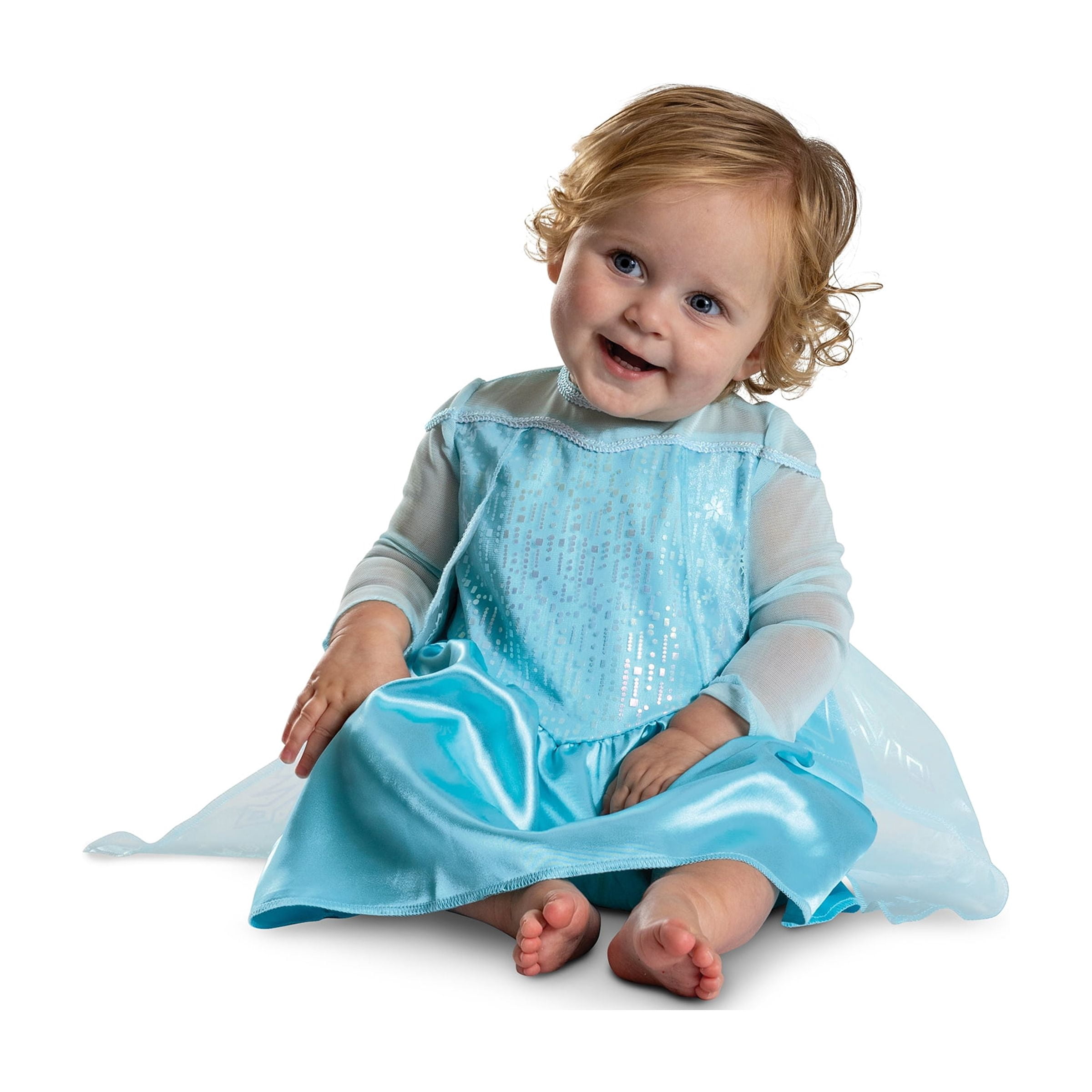 Disney Frozen Elsa Halloween Costume for Children, Infants Size 12-18M, by Disguise