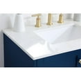 thumbnail image 5 of Elegant Decor Sommerville 30" Steel and Wood Single Bathroom Vanity in Blue, 5 of 8
