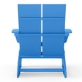 thumbnail image 5 of WestinTrends Riviera Outdoor HDPE Modern Adirondack Chair with Cup Holder, Pacific Blue, 5 of 9