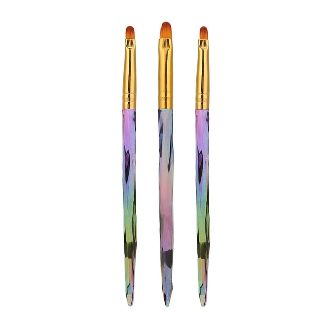 3 uds pinceles para decoración de uñas, pintura con puntos, dibujo, manicura, accesorios para decoración de uñas, cepillo para uñas de cabeza redonda