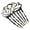 Multicolor 1, variant on Vjnyvs Hair Combs Slides,Vintage French Side Combs Celluloid Acetate Twist Combs Strong Hold Clips Hair Styling Accessories for Women