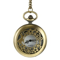 1 Pc Delicate Pocket Watch Vintage Hollow out Hanging Watch Quartz Pocket Watch