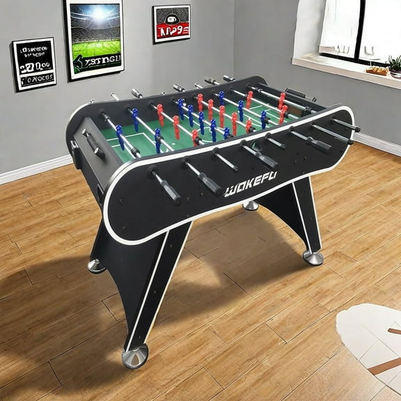 MIDODO 56 in Foosball Table, Arcade Table Soccer Indoor or Outdoor Soccer Game Table with Balls, Cup Holders Table Soccer Set