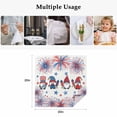 thumbnail image 5 of Independence Day Cloth Napkins, American Flag Gnomes Red Blue Firework Washable and Reusable Dinner Napkins Set of 4, Table Napkin for Kitchen Party Birthday Wedding Hotel Housewarming 20"x20", 5 of 9