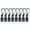 Black M, variant on 8Pcs Squid Jigs Baits Protector Squid Jigs Hook Protector Case Fishing Tool Squid Jigs Covers Protector with Carabiner