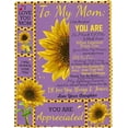 thumbnail image 5 of to My Mom Sunflower Purple Super Soft Throw Blankets from Daughter for Mom Fluffy Fuzzy Flannel Bed Blanket Decorative for Home Sofa Couch Chair Living Bedroom,40x50 in, 5 of 6