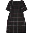 thumbnail image 2 of Alfani Womens Grid Sheath Dress, Negro, 16, 2 of 2