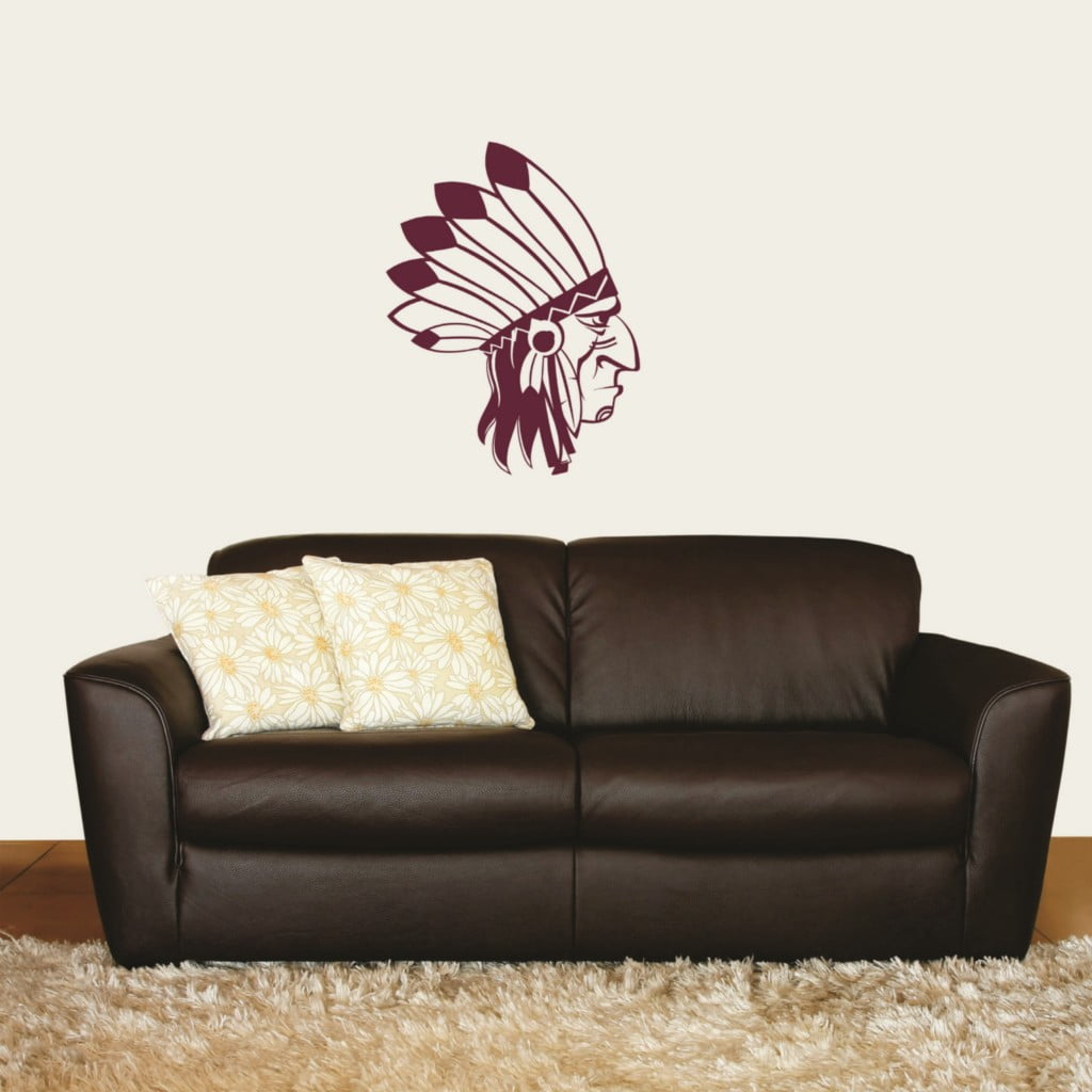 Stylish Art Decor Large Wall Decal RA107 Indian Chief Removable Vinyl Decal 