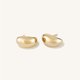 thumbnail image 1 of Pendientes de acero inoxidable con galvanoplastia en oro de 14 quilates shaofei estilo minimalista, 1 of 5