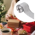 thumbnail image 3 of Lijie 2inch x 90 Yards Christmas Wired Edge Ribbon DIY Xmas Decoration Multifunctional Silvery, 3 of 6