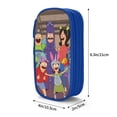 thumbnail image 7 of Bob's Burgers Big Capacity Pencil Case, Aesthetic Pen Pouch Storage Bag, Office Supplies Organizer, Pen Cases Pencil Bag with Multiple Compartments, 7 of 7