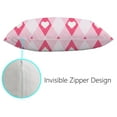 thumbnail image 3 of Valentine's Day Heart Pillow Covers with Argyle Plaid, Modern Farmhouse Anniversary Valentine Decorative, Lumbar Throw Pillows Cushion Case Decorations for Couch, 3 of 6