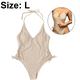 thumbnail image 2 of Traje de baño de una pieza de corte alto para mujer Monokini con control de barriga fruncido y lazo lateral, 2 of 5