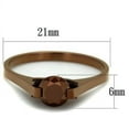 thumbnail image 2 of TK2592 - IP Coffee light Stainless Steel Ring with AAA Grade CZ in Light Coffee, 2 of 4