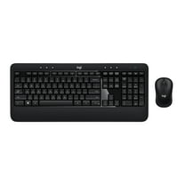 Logitech Advanced Combo Wireless Keyboard and Mouse, Black, Walmart Exclusive