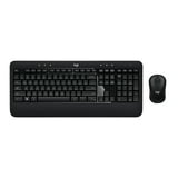 Logitech Advanced Combo Wireless Keyboard and Mouse, Black