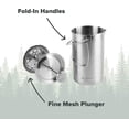 thumbnail image 4 of Coghlan's French Press, 32 oz., Stainless Steel, 4 of 7