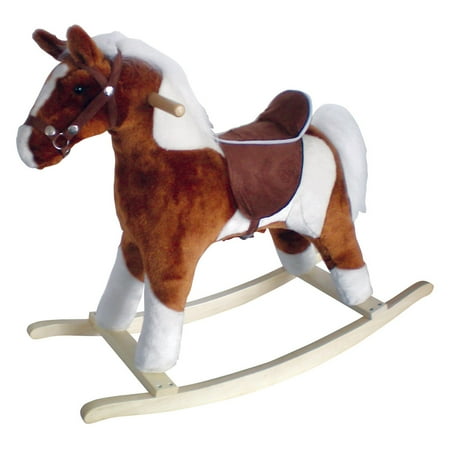 Horse Fox - plush rocking horse with realistic sounds for toddlers