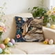 thumbnail image 4 of Spring Cute Pet Patterns Imitation Embroidery Cushion Cover Soft Throw Pillow Cover For Sofa And Chair Ideal Choice For Spring Easter Sofa And Bedroom Decor, 4 of 6
