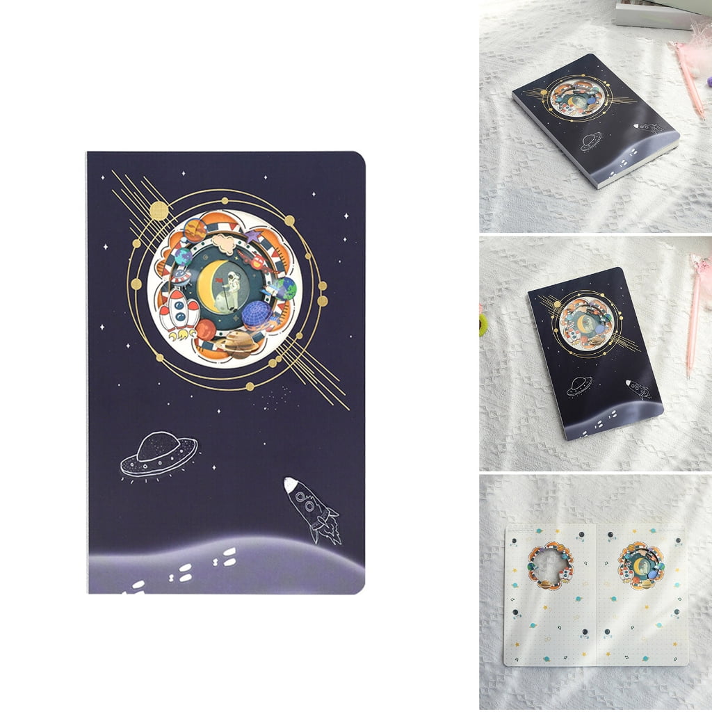 Space Wonderland Notebook for Writing Drawing Noting, 120 Pages Notebook Journal