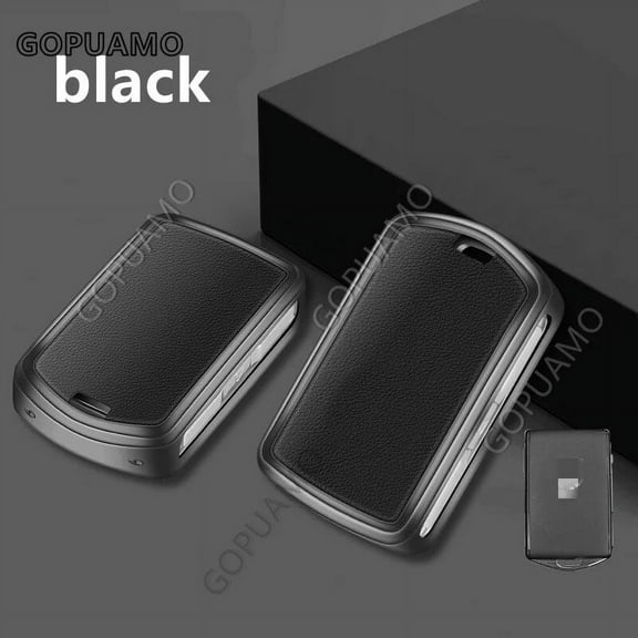 Zinc alloy leather Car Remote Key Case Cover Shell For Volvo A 3 buttons key case S60 S90 XC40 XC60 XC90 V60 V90 C40 Accessories