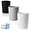 White+Grey+Black, variant on WarmHaven Bathroom Small Trash Can with Trash Bag Plastic Garbage Can Round Waste Basket for Bathrooms, Laundry Room, Kitchens, Offices, Kids Rooms, Dorms, 1.8 Gallons, 3 Pack (White Grey Black)